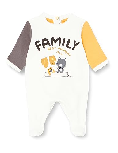 Chicco Unisex Baby Strampler mit Öffnung Patello Kleinkind-Schlafanzüge, Weiß (845), 0 Monate von Chicco