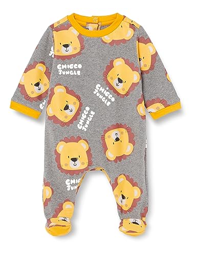 Chicco Unisex Baby Strampler mit Öffnung Patello. Schlafanzug für Kinder und Babys, Grau (876), 80 von Chicco