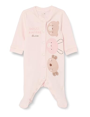 Chicco Unisex Baby Strampler mit Öffnung vorne. Schlafanzug für Kinder und Babys, Rosa (921), 80 von Chicco