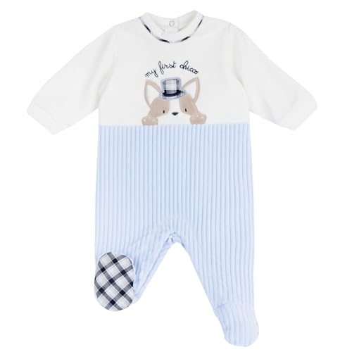Chicco, Baby Strampler Junge/ Mädchen, mit Bequemer Frontöffnung, aus Warmem und Weichem Stoff, Maschinenwaschbar, Babykleidung Junge/ Mädchen 0-24 Monate, Neugeborenen Geschenk Idee von Chicco