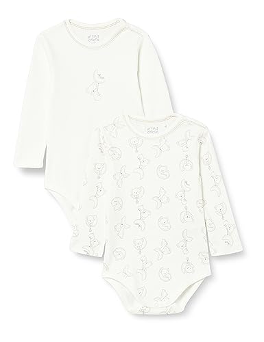 Chicco Unisex – Kinder und Jugendliche Set 2 Body Con apertura Sulla spalla. Baby-und Kleinkind-Schlafanzüge, Naturale 650, 98 von Chicco