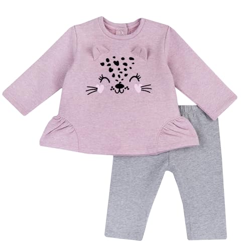 chico Baby - Mädchen Zweiteiliges Outfit: Leggings und Sweatshirt Jogginganzug, Rosa (2), 1M von Chicco