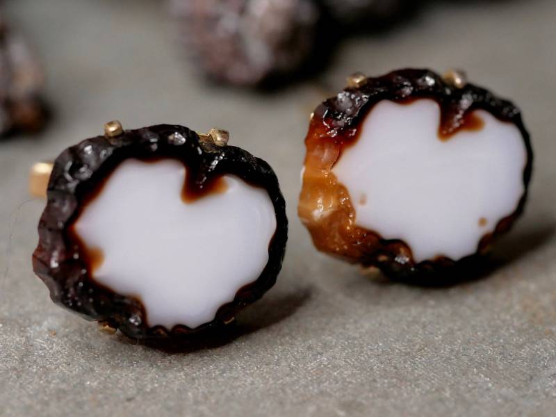 Vintage Manschettenknöpfe Mit Achat von ChicdiLuisa