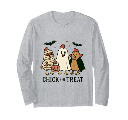 Chick Or Treat Süße Halloween-Lehrerin für Herren und Damen Langarmshirt Chick Or Treat Süße Halloween-Lehrerin für Herren und Damen Langarmshirt von Chick Or Treat Halloween Witch Spooky Chicken