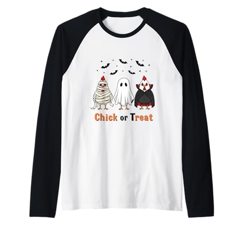 Chick Or Treat Süße Halloween-Lehrerin für Herren und Damen Raglan Chick Or Treat Süße Halloween-Lehrerin für Herren und Damen Raglan von Chick Or Treat Halloween Witch Spooky Chicken