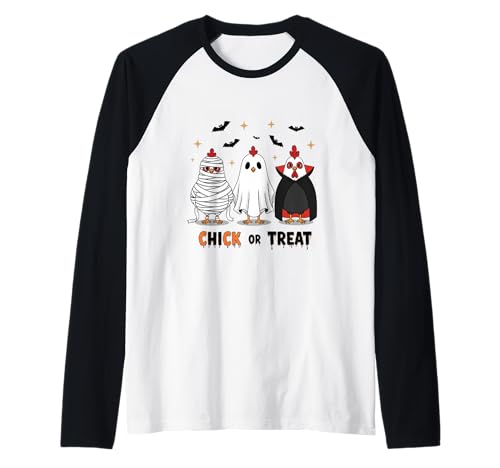 Chick Or Treat Süße Halloween-Lehrerin für Herren und Damen Raglan Chick Or Treat Süße Halloween-Lehrerin für Herren und Damen Raglan von Chick Or Treat Halloween Witch Spooky Chicken