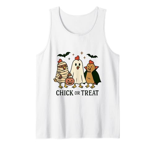 Chick Or Treat Süße Halloween-Lehrerin für Herren und Damen Tank Top Chick Or Treat Süße Halloween-Lehrerin für Herren und Damen Tank Top von Chick Or Treat Halloween Witch Spooky Chicken
