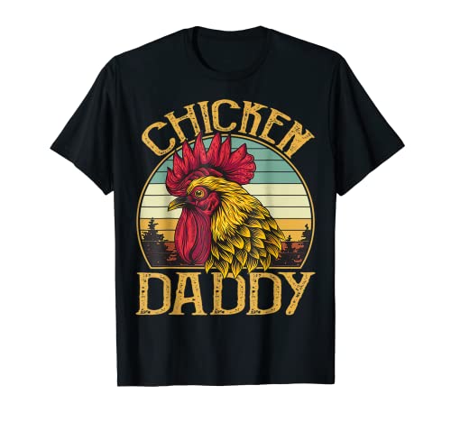Herren Vintage-Schild mit Bauernhof-Motiv, Motiv: Huhn Daddy T-Shirt von Chicken Daddy Farm Decor Graphics Co.