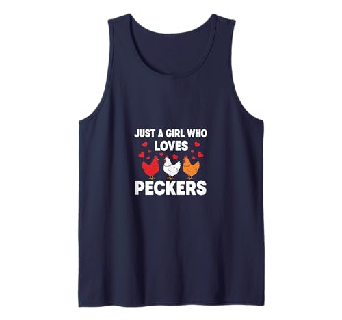 Nur EIN Mädchen, das Peckers Farm Animal Lover liebt Tank Top Nur EIN Mädchen, das Peckers Farm Animal Lover liebt Tank Top von Chicken Humor Jokes Funny Homestead Farm