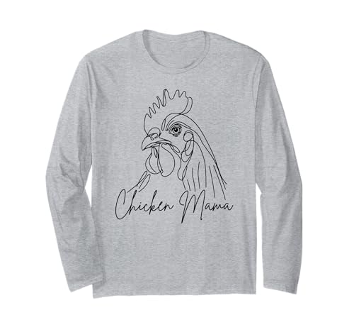 Chicken Mama/Chicken Mom Niedliches Strichbild mit Vogelmotiv Langarmshirt Chicken Mama/Chicken Mom Niedliches Strichbild mit Vogelmotiv Langarmshirt von Chicken Lover Beautiful Bird Art Gift Design