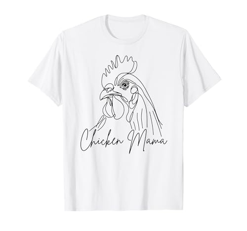 Chicken Mama/Chicken Mom Niedliches Strichbild mit Vogelmotiv T-Shirt Chicken Mama/Chicken Mom Niedliches Strichbild mit Vogelmotiv T-Shirt von Chicken Lover Beautiful Bird Art Gift Design