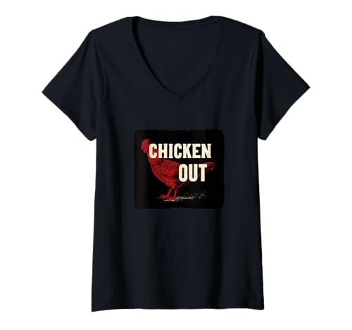 Damen Tolles Huhn für Bauernhoftier-Liebhaber T-Shirt mit V-Ausschnitt Damen Tolles Huhn für Bauernhoftier-Liebhaber T-Shirt mit V-Ausschnitt von Chicken Out Outfit