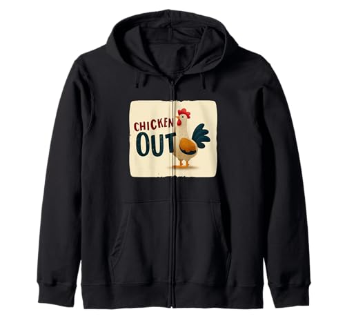 Goofy Chicken Out Emblem für Erwachsene und Kinder Kapuzenjacke Goofy Chicken Out Emblem für Erwachsene und Kinder Kapuzenjacke von Chicken Out Outfit