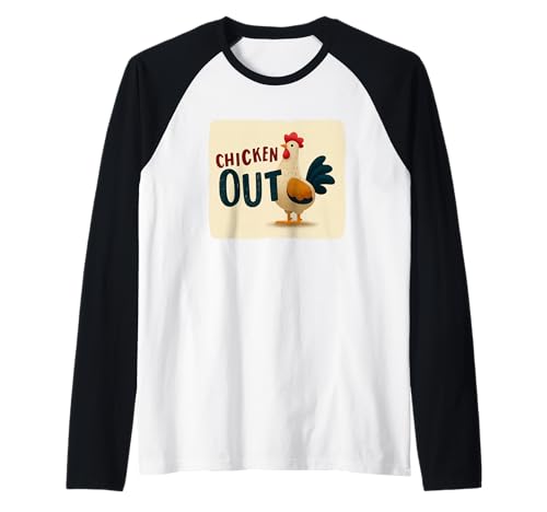 Goofy Chicken Out Emblem für Erwachsene und Kinder Raglan Goofy Chicken Out Emblem für Erwachsene und Kinder Raglan von Chicken Out Outfit