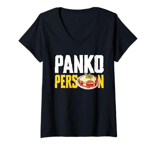 Damen Panko Person Chicken Parm Lover T-Shirt mit V-Ausschnitt Damen Panko Person Chicken Parm Lover T-Shirt mit V-Ausschnitt von Chicken Parm Liebhaber Design Idee