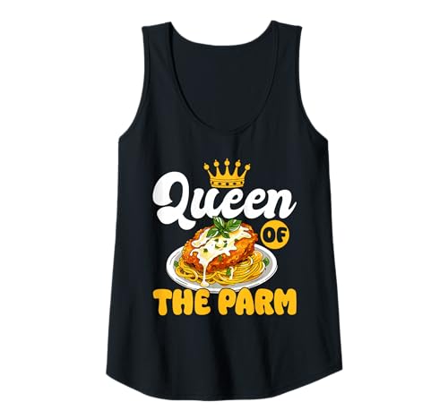 Damen Queen of The Parm Chicken Parm Lover Tank Top Damen Queen of The Parm Chicken Parm Lover Tank Top von Chicken Parm Liebhaber Design Idee