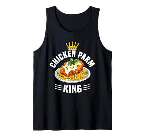 Herren Chicken Parm King Lover Tank Top Herren Chicken Parm King Lover Tank Top von Chicken Parm Liebhaber Design Idee