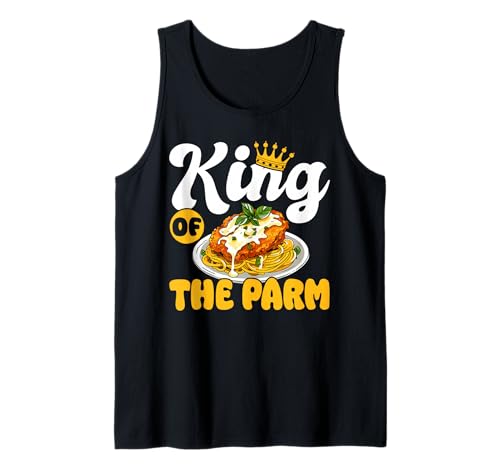 Herren King of The Parm Chicken Parm Lover Tank Top von Chicken Parm Liebhaber Design Idee