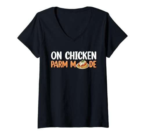 Damen On Chicken Parm Mode T-Shirt mit V-Ausschnitt Damen On Chicken Parm Mode T-Shirt mit V-Ausschnitt von Chicken Parm Liebhaber Designs Idee