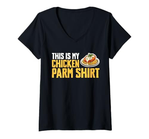 Damen This is My Chicken Parm Shirt T-Shirt mit V-Ausschnitt Damen This is My Chicken Parm Shirt T-Shirt mit V-Ausschnitt von Chicken Parm Liebhaber Designs Idee