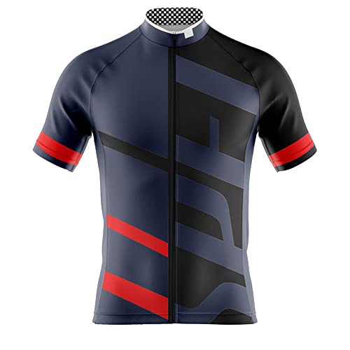 Chickwin Sommer Herren Radtrikot Fahrradtrikot Kurzarm Elastische Fahrradbekleidung Kleidung Fahrrad Tops T Shirt für Männer, Atmungsaktive Cycling Jersey Bekleidung für Radsport Outdoor von Chickwin