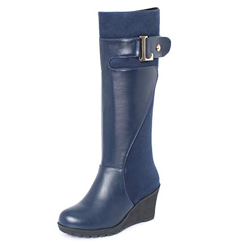 Chicmark Damen Keilabsatz Langschaft Stiefel von Chicmark