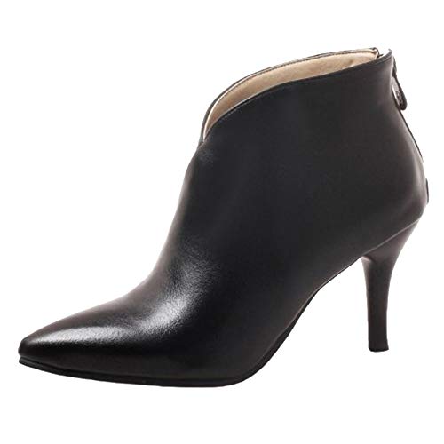 Chicmark Damen Stiefeletten mit Absatz (Schwarz, 39) von Chicmark