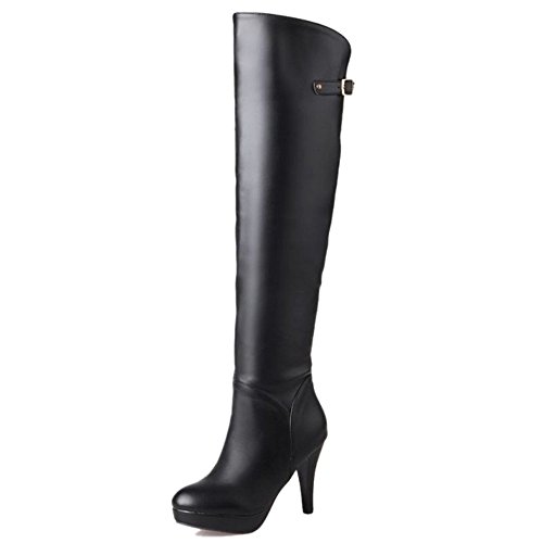 Chicmark Damen über Knie Hoch Stiefel (Schwarz, 41 EU) von Chicmark