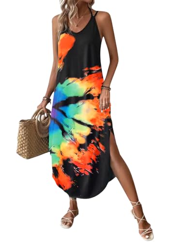 Chicrise Sommerkleid Damen Ärmellose V-Ausschnitt Maxikleid Lässig Lang Freizeitkleid Leicht und Luftig Elegant Mehrfarbig X Groß 46-48 Chicrise Sommerkleid Damen Ärmellose V-Ausschnitt Maxikleid Lässig Lang Freizeitkleid Leicht und Luftig Elegant Mehrfarbig X Groß 46-48 von Chicrise