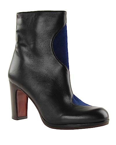 Chie Mihara Damen CURVA36 Fashion Boot, Black, Blue, 36 EU von Chie Mihara