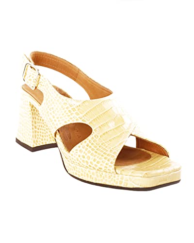 Chie Mihara Damen GANTAN 38 Medium Heel Sandal, Yellow, EU von Chie Mihara