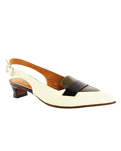 Chie Mihara Damen HEYLO 39 Mary Jane Flat, Lemon, Hunt, Black, EU von Chie Mihara