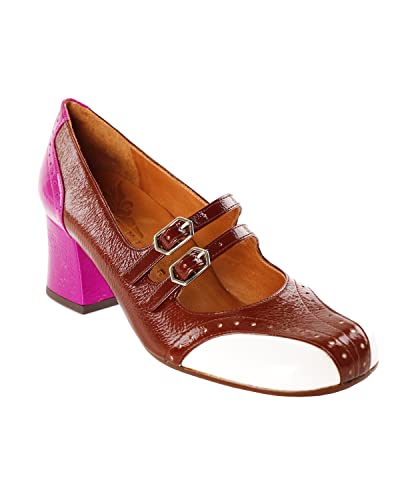 Chie Mihara Damen MAIME 40 Pump, Brown, White, Purple, EU von Chie Mihara