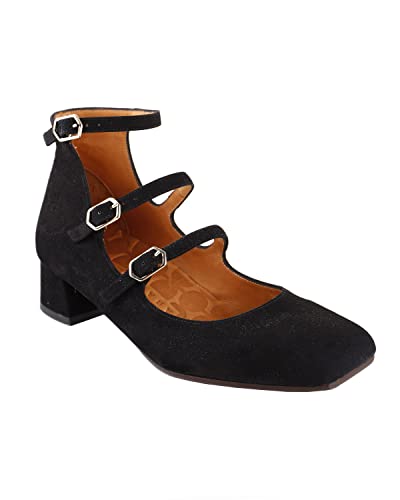 Chie Mihara Damen REBEL41 NEG Mary Jane Flat, Negro, 37 EU von Chie Mihara