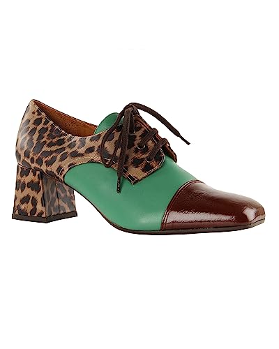 Chie Mihara Damen VOICE38 Pump, Brown, Sand, Green, 38 EU von Chie Mihara