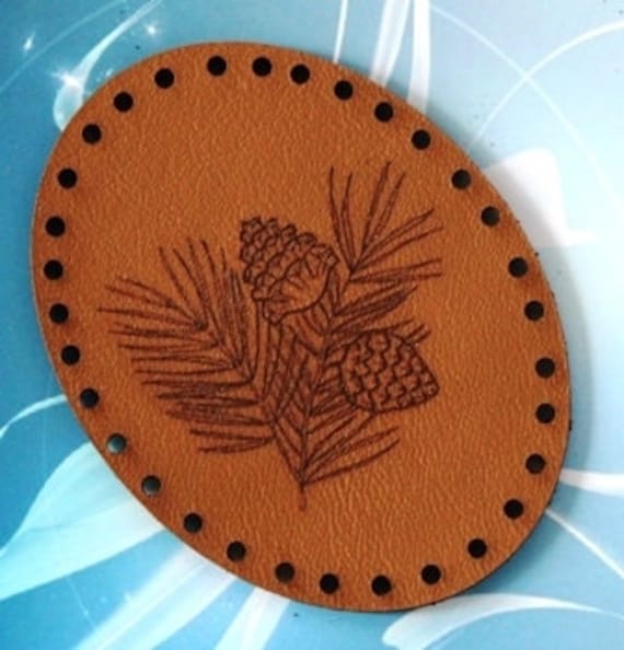 Lederapplikation Zapfen Lan-523 von ChiemgauFlair