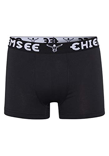 Chiemsee Boxer Short Herren Trunk Unterwäsche Regular Fit Retroshorts 3er Pack, Farbe:Black, Bekleidungsgröße:M von Chiemsee