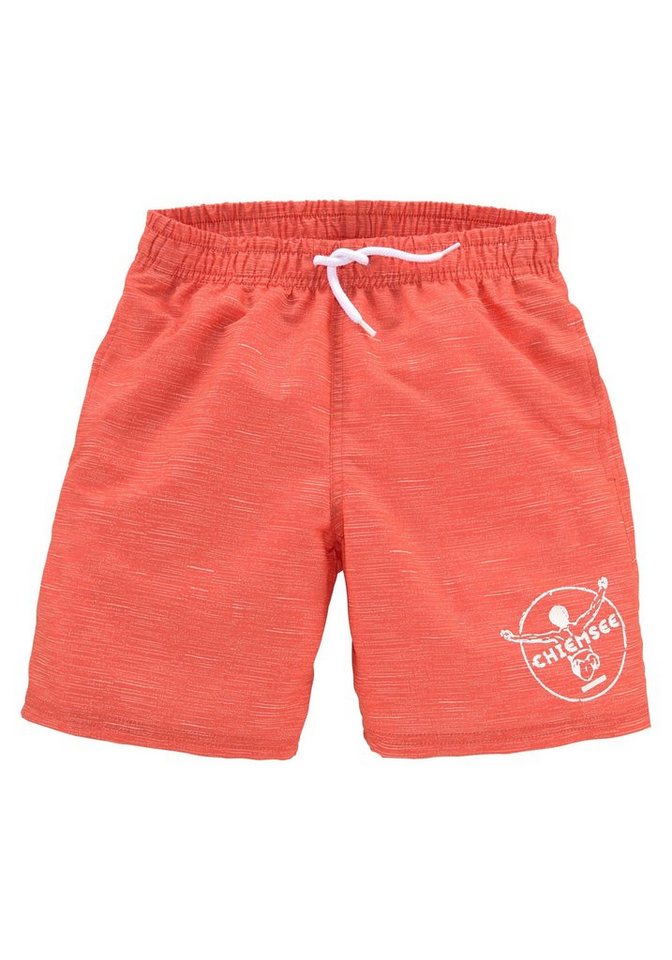 Chiemsee Badeshorts Melange Kids mit Logoprint von Chiemsee