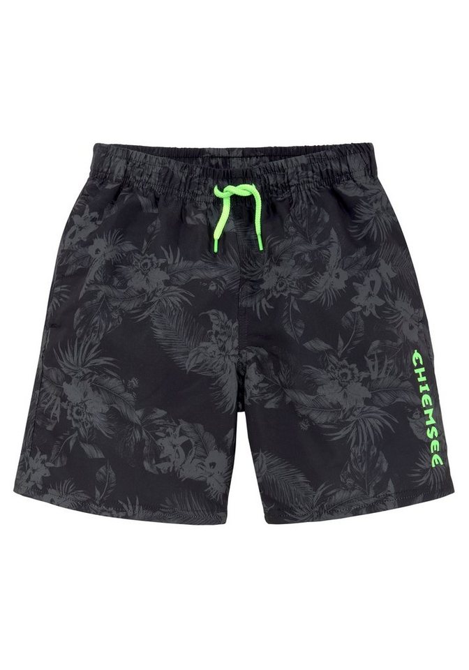 Chiemsee Badeshorts Esra Kids mit kontrastfarbenen Logodruck von Chiemsee