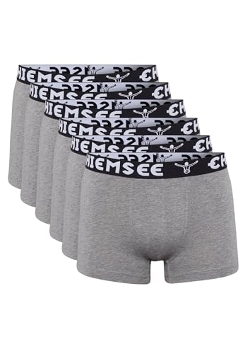 Chiemsee Boxer Short Herren Trunk Unterwäsche Regular Fit Retroshorts 6er Pack, Farbe:Grey, Bekleidungsgröße:XXXL von Chiemsee