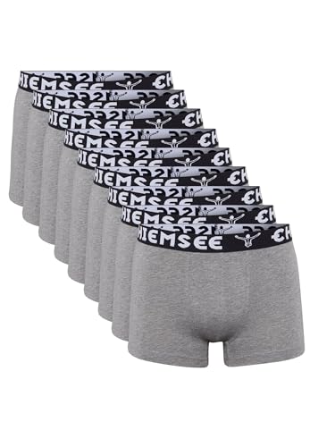 Chiemsee Boxer Short Herren Trunk Unterwäsche Regular Fit Retroshorts 9er Pack, Farbe:Grey, Bekleidungsgröße:L von Chiemsee