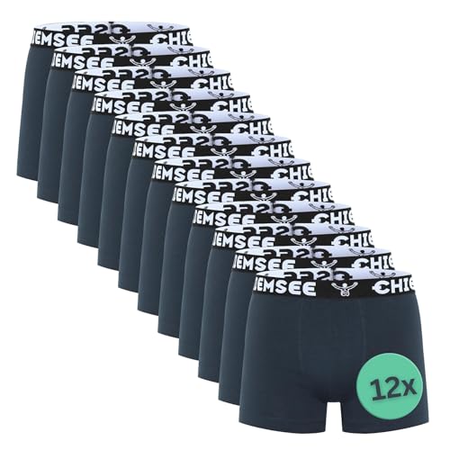 Chiemsee Boxershorts Herren I 12er Set Kurze Herren Unterhosen mit elastischem Waistband Style I Regular fit Boxershorts Men aus atmungsaktiver Baumwolle I 2 Farben, Größe S-4XL von Chiemsee