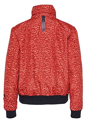 Chiemsee Damen im angesagten Blouson-Schnitt und All-Over-Print Jacke, Red/Dark Red Ao, M von Chiemsee