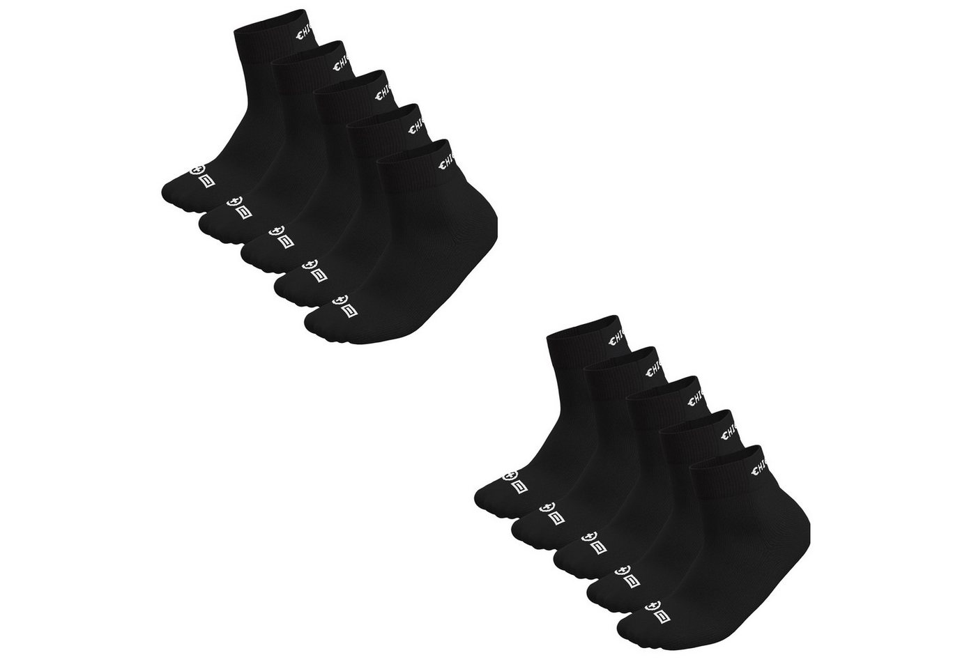 Chiemsee Freizeitsocken Every Day Branded Unisex Quarter (10-Paar) von Chiemsee