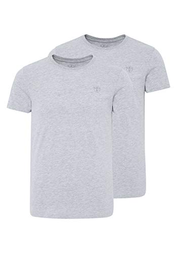 Chiemsee Herren Doppelpack Men T-Shirt, Neutr. Grey, L von Chiemsee