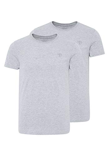 Chiemsee Herren Doppelpack Men T-Shirt, Neutr. Grey, XL von Chiemsee