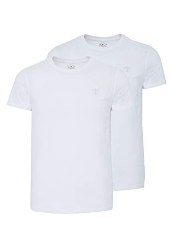 Chiemsee Herren Doppelpack Men T-Shirt, Bright White, XL von Chiemsee