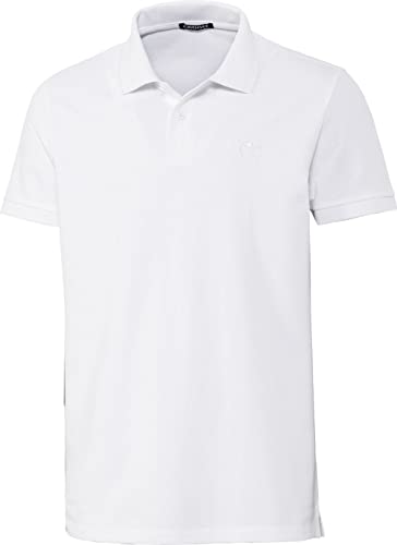 Chiemsee Herren Poloshirt, 100% Baumwolle, bequemes Poloshirt/T-Shirt mit lässigem Kragen, leichte Herrenoberbekleidung, atmungsaktiv & luftdurchlässig, Weiß, Gr. 3XL von Chiemsee