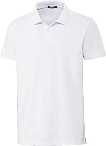 Chiemsee Herren Poloshirt, 100% Baumwolle, bequemes Poloshirt/T-Shirt mit lässigem Kragen, leichte Herrenoberbekleidung, atmungsaktiv & luftdurchlässig, Weiß, Gr. M von Chiemsee