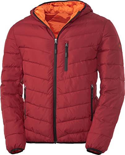 Chiemsee Herren Steppjacke, Winddichte Jacke für Männer mit praktischen Taschen, warme Winterjacke mit wattierter Kapuze, perfekt für Freizeit & Outdoor, Bordeaux, Gr. XL von Chiemsee